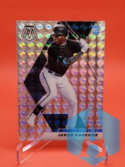 2021 Panini Mosaic RC #265 Jesus Sanchez Silver Mosaic Prizm Marlins Rookie